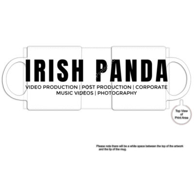 Irish Panda Mug - Black Rim Ceramic Mug Thumbnail
